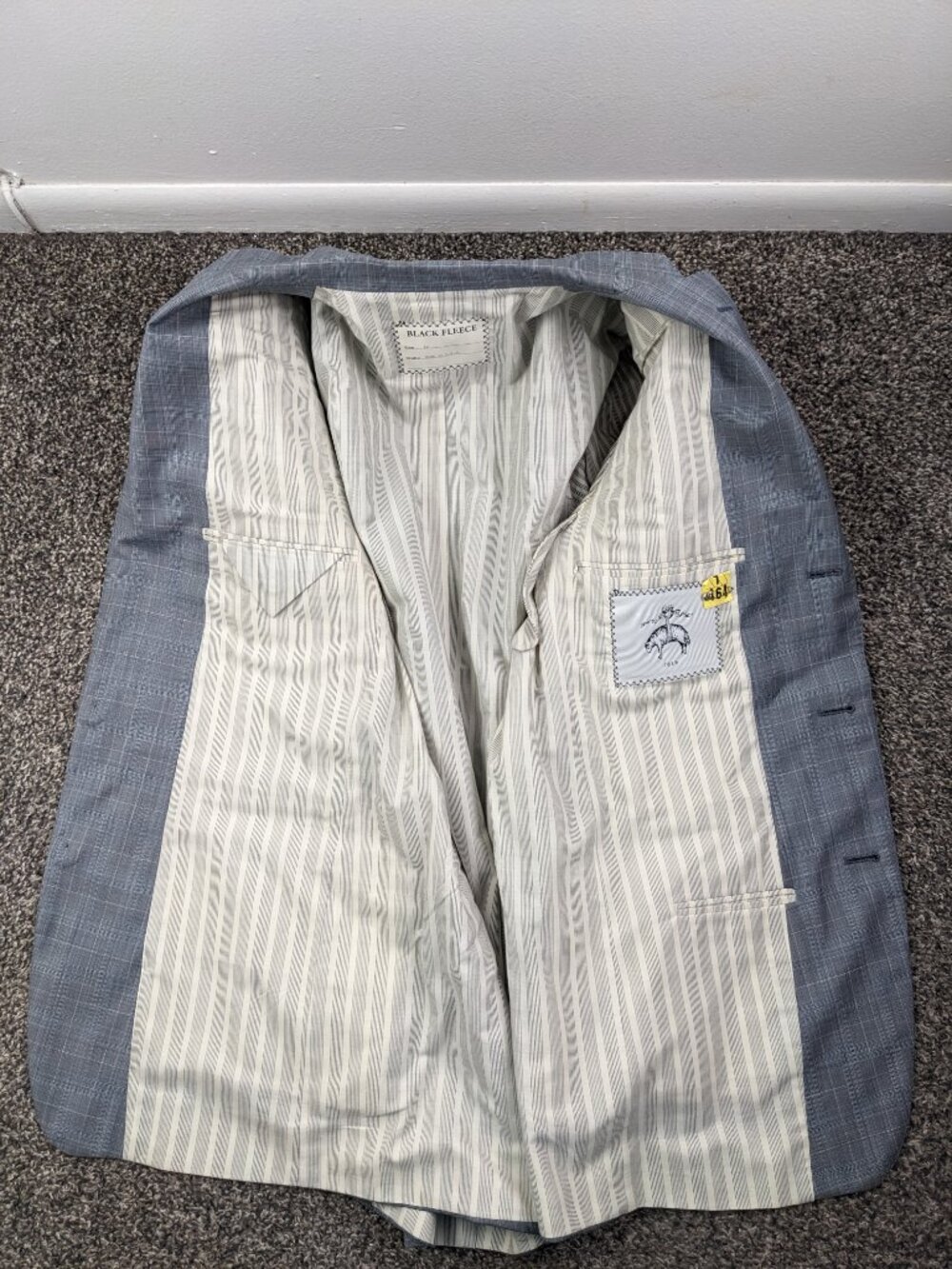 Brooks Brothers Black Fleece Suit Wool Gray Plaid Thom Browne 42R 34x30 *Flaws - Picture 5 of 16
